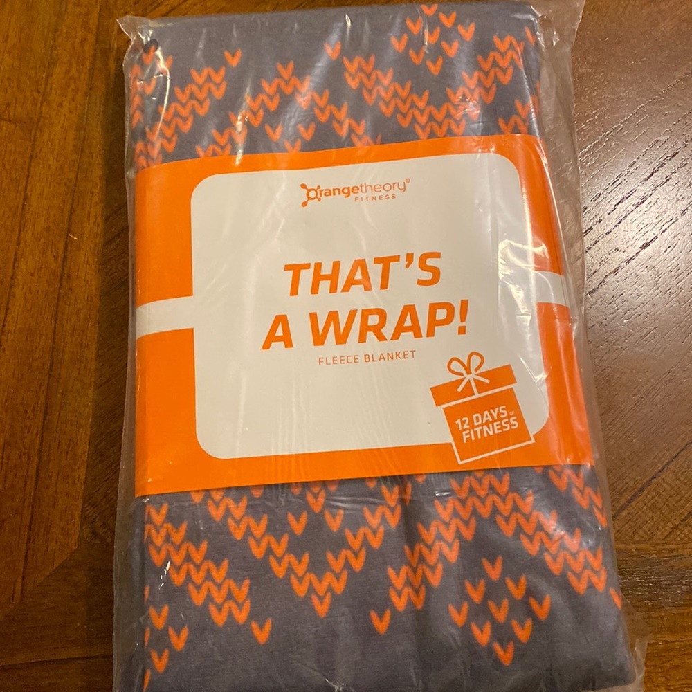Orangetheory fitness OTF that’s a wrap 12 days of fitness fleece blanket